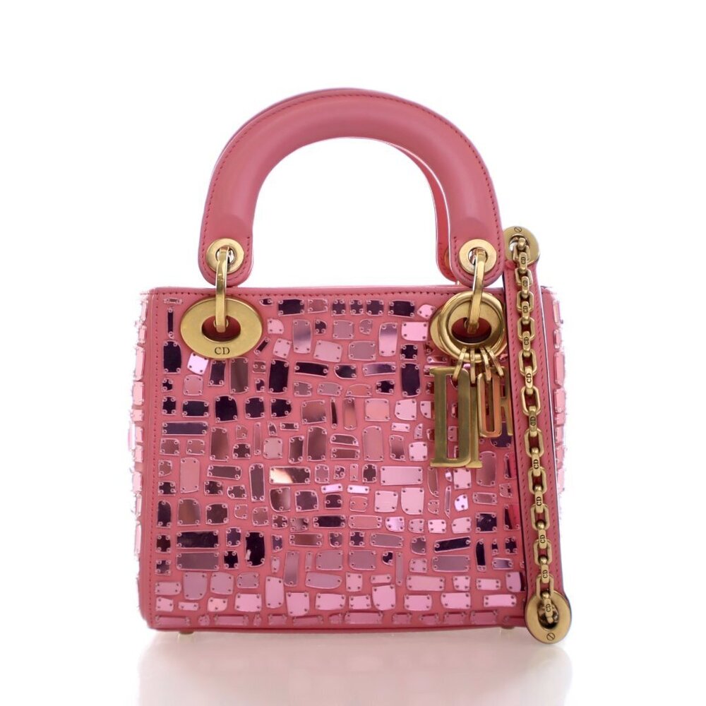 Christian Dior Mini Calfskin Mosaic Of Mirrors Lady Dior
